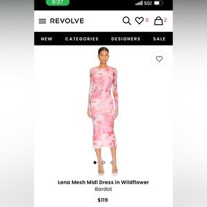 Bardot midi mesh  dress